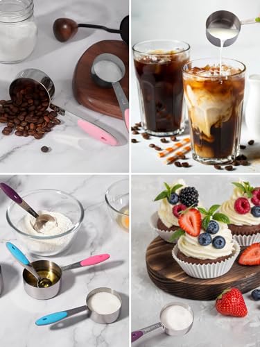 Stainless Steel Measuring Cups and Spoons Set of 10 Piece
