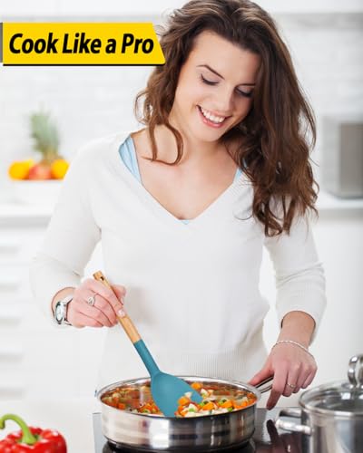 Pack of 4 Silicone Cooking Utensils Set (4 Count)