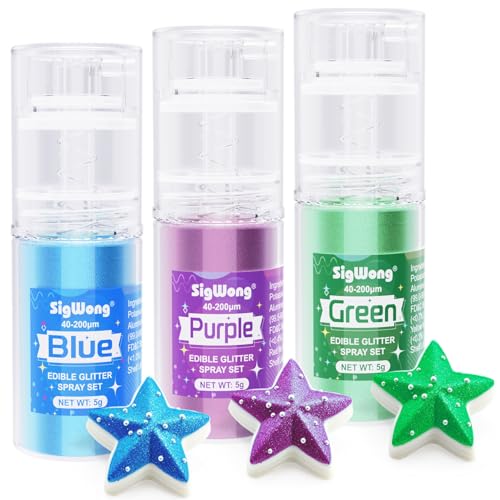 Edible Glitter Spray Set