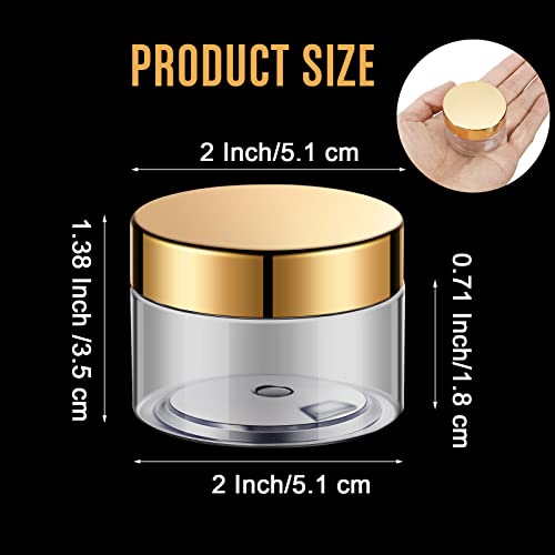 4 Pcs Plastic Jars Wide Mouth with Lids