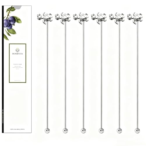 6 Pcs 7.5'' Metal Stir Sticks