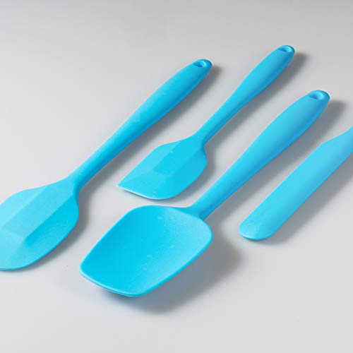 4 Piece Silicone Spatula Set with Stainless Steel Core (4 Count)
