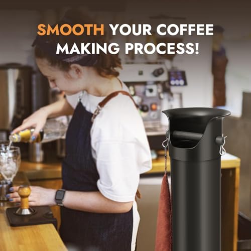 Espresso Coffee Knock Box with Garbage Bags