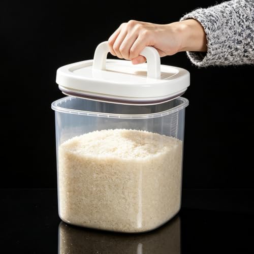 10L Rice Storage Container with Measuring Cup & Brush