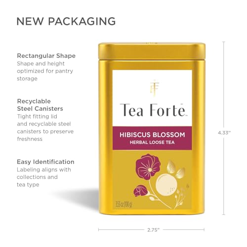 Hibiscus Blossom Loose Leaf Tea Canister (3.53 Ounce)