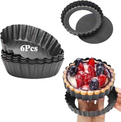 4" Tart Pans with Removable Bottom