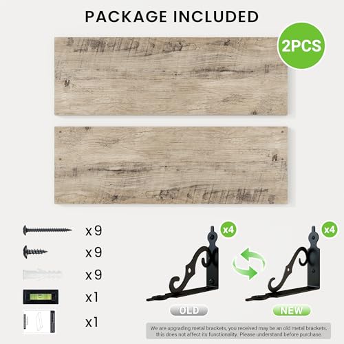 Floating Shelves for Wall Decor (2 Count)