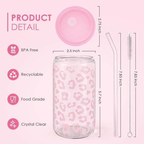 Leopard Glass Bottle