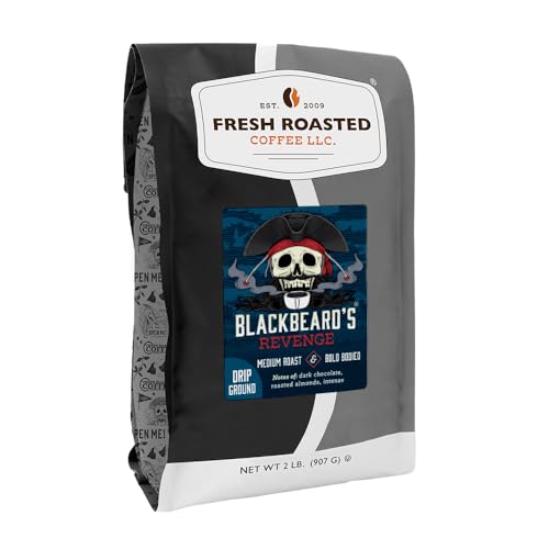 Blackbeard's Revenge Drip Ground Coffee (32 Ounce)