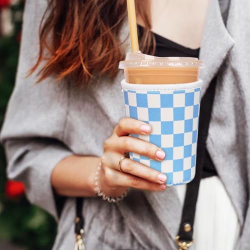 Reusable Insulated Neoprene Iced Coffee Cup Sleeve (3 Count)