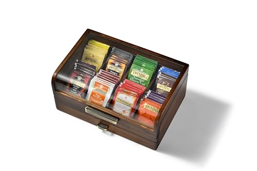 Personalized Tea Organizer Box with Drawer