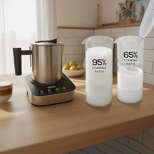 4-in-1 Electric Milk Frother and Steamer with Auto Shut-Off