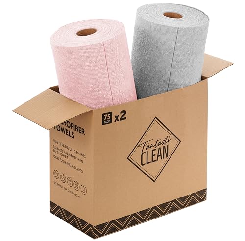 Microfiber Cleaning Cloth Rolls (150 Count)