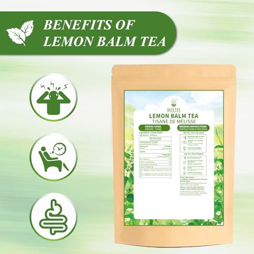 Lemon Balm Tea Bags 100 Count