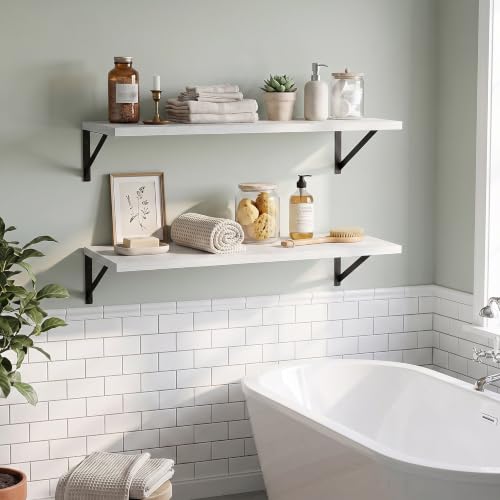 Wall Mounted Floating Shelves Set of 2 (2 Count)