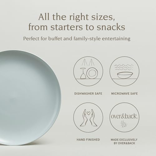 over&back Coupe Stoneware Serving Platter