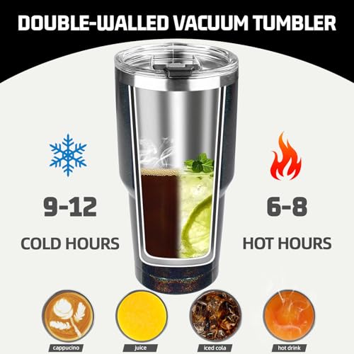 30 oz Tumbler with Lids and Straws