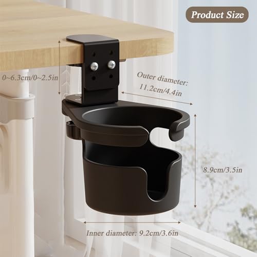Desk Cup Holder 360° Rotating Under Table