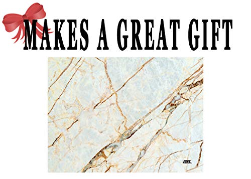 White Brown Marbled Stone Pattern Textured Marble Art Kitchen Glass Cutting Board Modern Decorative Gift Abstract Wavy Contrast Design