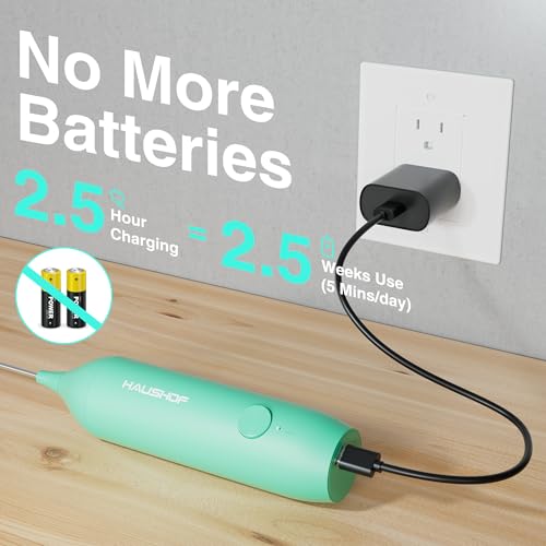 Handheld Rechargeable Milk Frother Wand with Stand