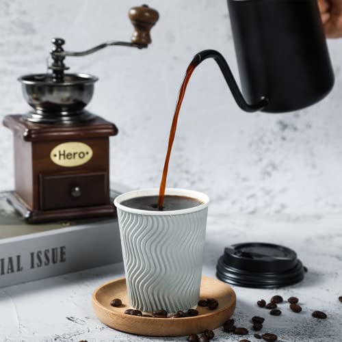 8 oz Paper Coffee Cups With Lids