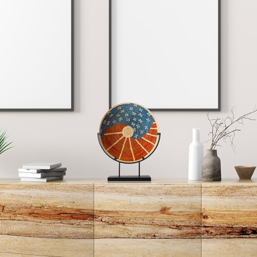 4 Pcs 8 In Round Metal Display Stand for Display Stained Glass (4 Count)