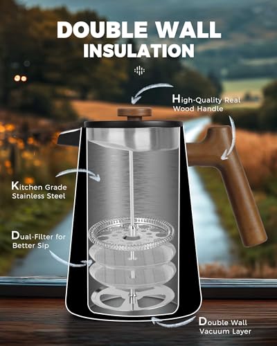 POLIVIAR French Press Coffee Maker