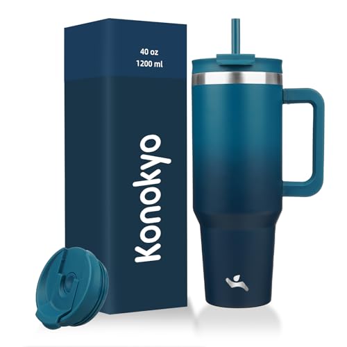 40 oz Insulated Tumbler Water Bottle with Handle