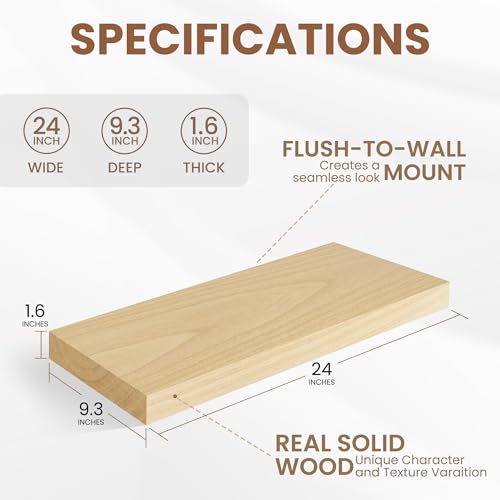 Floating Shelves24 Inch Long (2 Count)