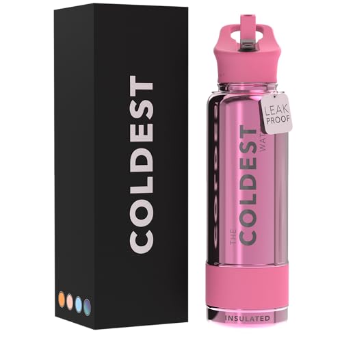 Coldest Insulated Water Bottle with Straw Lid