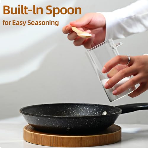 Glass Sugar Container with Spoon (8 Count)