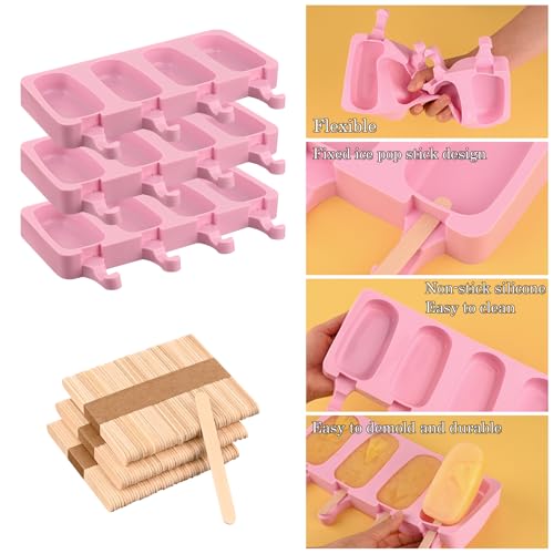 Large Silicone Popsicle Molds (3 Count)