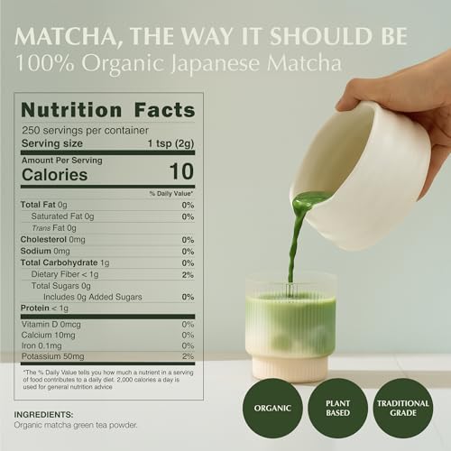 Matcha Powder Barista Grade Latte Organic Matcha Powder (17.6 Ounce)