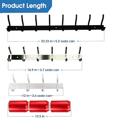 2 Pack Coat Rack Wall Mount (2 Count)