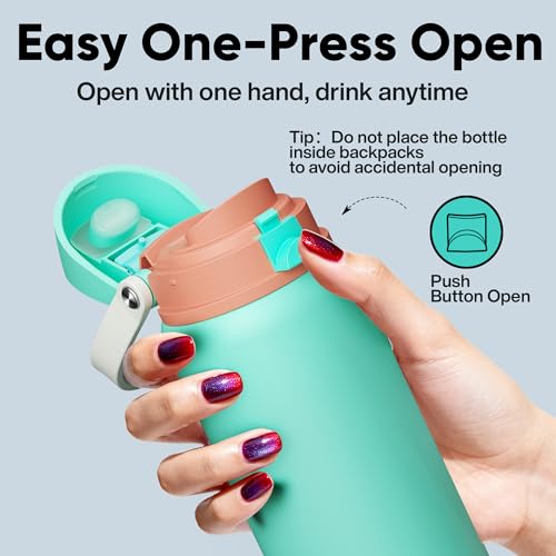 Insulated Water Bottle with Straw
