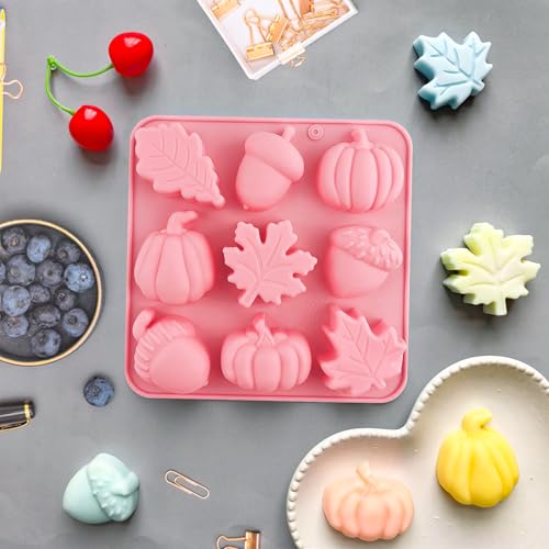 Thanksgiving Fall Silicone Molds Pumpkin Cake Mold Maple Leaf Silicone Mold