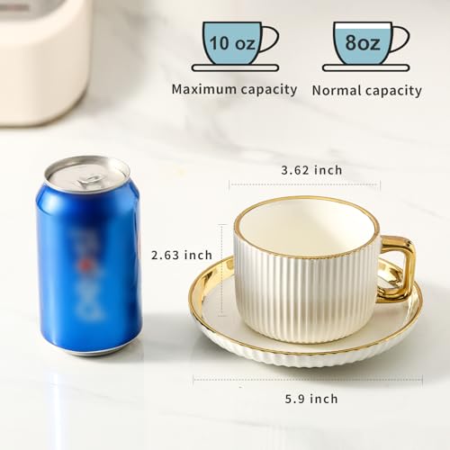 Cappuccino Cups with Saucers