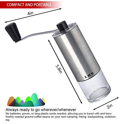 Coffee Grinder Stainless Steel Construction with Ceramic Conical Burr