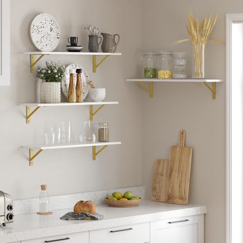 Long Wall Shelves (4 Count)