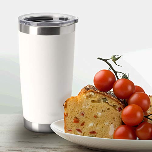 20oz Tumblers Bulk Stainless Steel Cup with Lid Double Wall Vacuum Insulated Coffee Mug for Cold & Hot Drinks 8 Pack (8 Count)