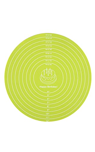Silicone Baking Mat Cake Mat Silicone Cake Mat Silicone Baking Mat with Measurements for CakeTurntable Stand Non