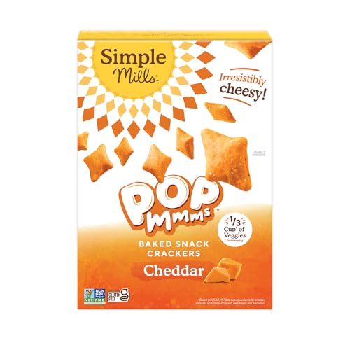 Pop Mmms Cheddar Baked Snack Crackers (4 Ounce)