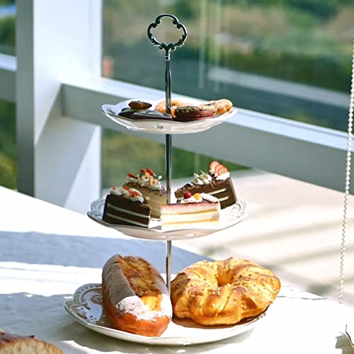 3 Tier Porcelain Cupcake Stand Serving Tray