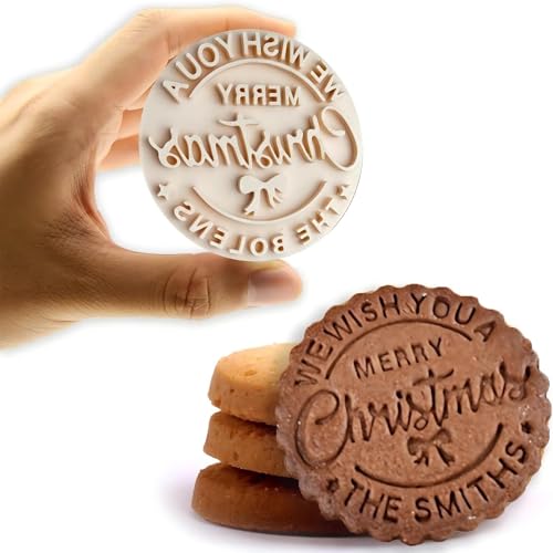 Personalized Christmas Cookie Stamps Customizable Name Cookie Stamps With Handle Cutter For Cookie Baking Decorating Cakes And Handmade Christmas Gifts Perfect