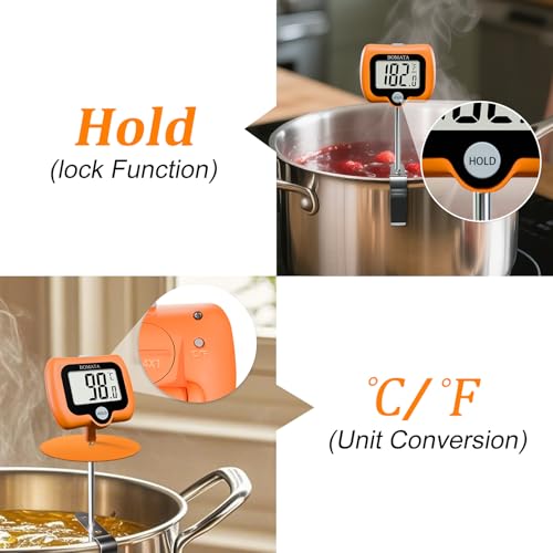 Digital Candy Thermometer with Pot Clip