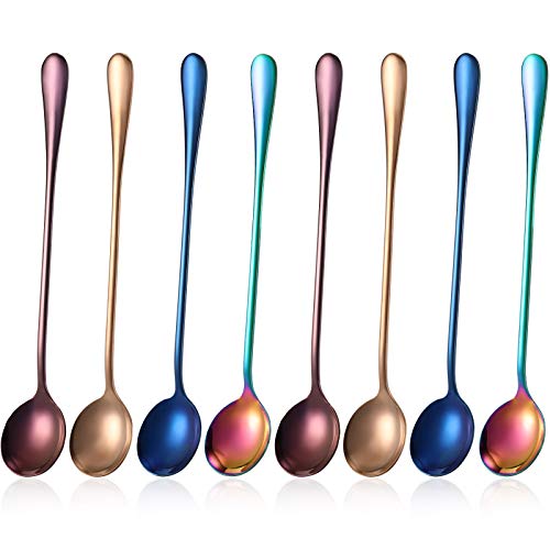 8 Pcs Long Handle Tea Spoon (8 Count)