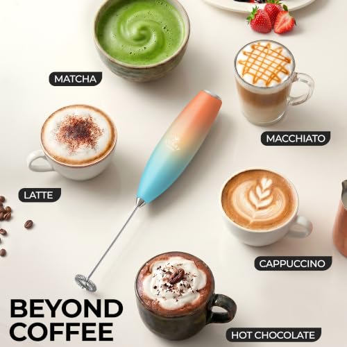 Zulay Powerful Milk Frother for Coffee with Upgraded Titanium Motor