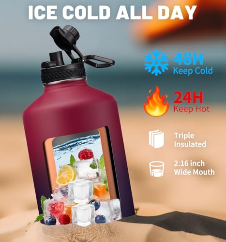1 Gallon Insulated Water Bottle (9 Count)