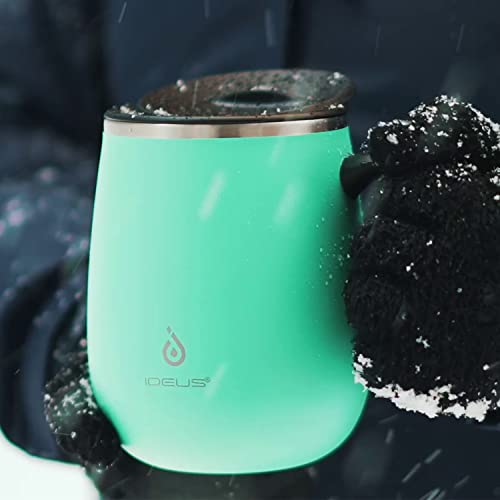 16 oz Insulated Coffee Mug with Handle and Lid