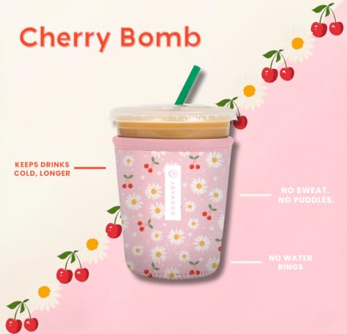 JavaSok Iced Coffee & Cold Soda Insulated Neoprene Cup Sleeve